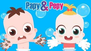 Wash Your Hands Song  Papy & Pepy Nursery Rhymes & Kids Songs