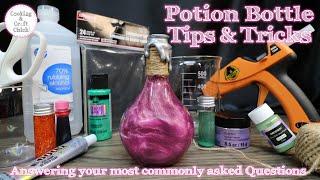 Potion Bottle Tips and Tricks  Easy Prop Potions  Harry Potter  Halloween  Color Changing Potion