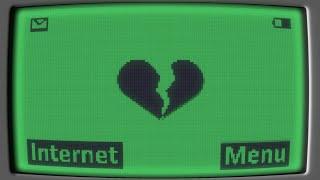 Heart Break Black and Green Y2k Nokia Monochrome Heart Background  1 Hour Looped HD