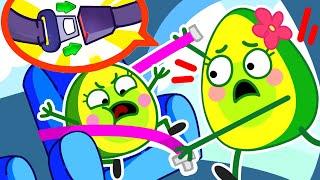 Safety Rules in the Car  Buckle Up  + More Kids Songs & Nursery Rhymes  Pit & Penny Tales 