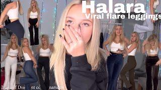 Testing Halara viral flare leggings Are they worth the hype?  discount code  ad