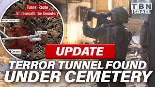 UPDATE Massive TERROR TUNNEL Under Khan Yunis CEMETERY Housed Hamas WAR ROOM  TBN Israel