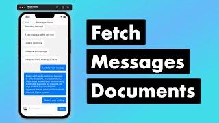 SwiftUI Firebase Chat 12 Fetch Messages Documents with Snapshot Listener