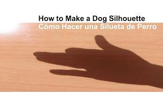 How to make a Dog shape  Shadow Optical effect - Cómo hacer la silueta de un Perro con la Sombra