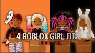 {HALLOWEEN SPECIAL}  4 ROBLOX GIRL OUTFITS-- codes for outfits and accessories provided 
