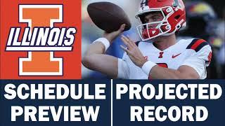 Illinois Football 2024 Schedule Preview & Record Projection