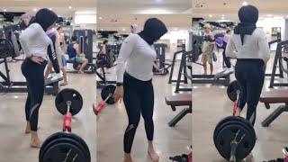 Hijab Style Try On Legging Polos Big Size Spandek Jersey Gym Senam Premium