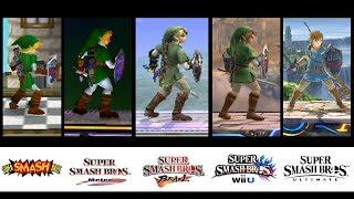 Evolution of Links Moveset in Super Smash Bros. 1999-2018