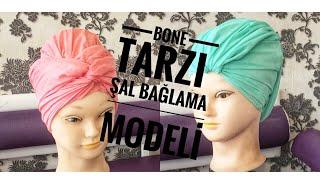 Pratik Şal  Modelleri  Bone tarzı şal modeli