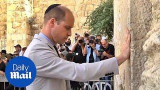 Prince William visits Jerusalems Western Wall on first Israel Royal visit