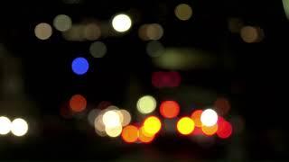 Blurry City Lights w Background Traffic + Wind Noise 8 Hours HD