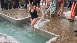 ICE HOLE BATHING #25  COLD WATER  SWIMMING WINTER  EPIPHANY BAPTISM 2023 #baptism #bathing #ice