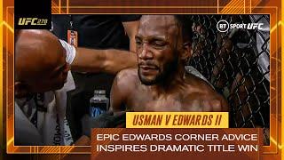 EPIC Leon Edwards coaches inspire him to incredible comeback win  Usman v Edwards 2  UFC 278