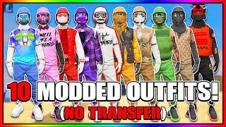 *NEW* HOW TO GET 10 GTA 5 MODDED OUTFITS NO TRANSFER GLITCH