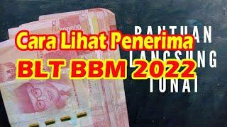 SEGERA CEK BANTUAN BLT BBM DAN CARA MENDAFTAR BLT BBM