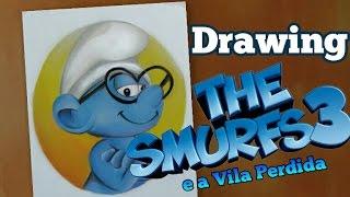 Desenho - Os Smurfs e a Vila Perdida   Drawing The Smurfs  3