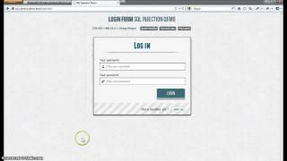 SQL Injection Demo