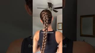 How to French braid 🫶 #hairvlog #hairtutorial #frenchbraid #frenchbraidhairstyle #longhair