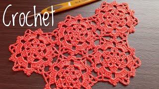 Простой МОТИВ вязание крючком для новичков мастер-класс How to Crochet for Beginners