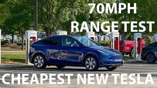 Surprisingly Good Range - 2024 Tesla Model Y RWD US Spec 70mph Highway Range Test