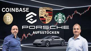 Warum fällt Bitcoin? Porsche stark nachkaufen? Coinbase  DAX  DOW JONES