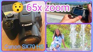 Canon SX70 HS super zoom 65x test video & photo - Bandićeve fontane 