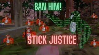 I almost got BANNED in Gorilla Tag VR + Stick Justice