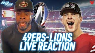49ers EPIC COMEBACK vs. Lions reaction LIVE from Levis Chiefs beat Ravens  Richard Sherman NFL