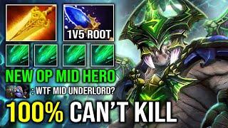 1V5 OP MID UNDERLORD 100% Cant Kill Radiance Aghanim 1v5 AOE Cleave DPS Run At Them Dota 2