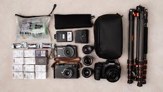 What Im packing VLOG  6 weeks gear & film