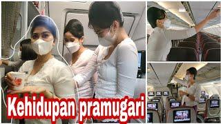 kehidupan pramugari di pesawat  pramugari cantik batik air #pramugariviral #flightattendant