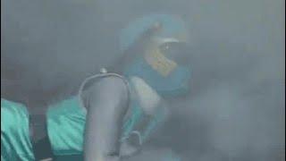 Ryona hurricaneblue moaning and leg injured. Ninpuu Sentai Hurricaneger