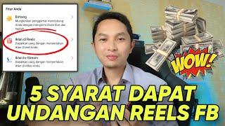 5 Syarat dapat Uang dari Reels Facebook 2024  ini cara Cepatnya