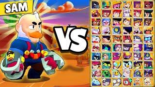 Sam VS Every Brawler  Sam  1v1 Gus  Robo Factory Brawl Stars