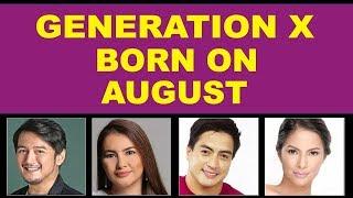 AUGUST Birthdays  25 Filipino Generation X  Celebrities    Born on August