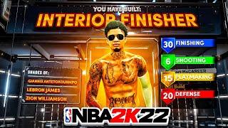 BEST INTERIOR FINISHER BUILD NBA 2K22 BEST POWER FORWARD BUILD 99 CONTACT DUNK RARE DEMIGOD BUILD