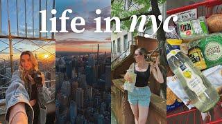 life in nyc vlog  watching the sunrise on the empire state building my new camera & summer days