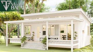 Simple House Design Small Farmhouse Idea  9.5x10.3 Meters