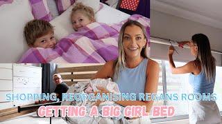 SHOPPING & REORGANISING HER ROOM... REGAN GETS  A BIG GIRL BED *AUSSIE MUM VLOGGER*