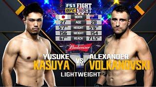 UFC Debut Alexander Volkanovski vs Yusuke Kasuya  Free Fight