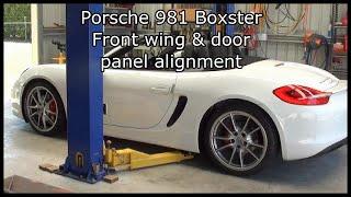 Porsche 981 Front wing and door panel alignment