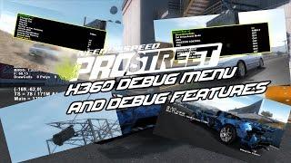 NFS ProStreet Prototype X360 Debug Menu and Debug Features