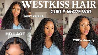 *DETAILED* HOW TO INSTALL A BOMB CURLY FRONTAL WIG  WESTKISS HAIR BEGINNER FRIENDLY x Brenda Anicet