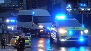 David Ungi  ARMED Category-A Prisoner Convoy Arrives At HMP Strangeways - Merseyside Police