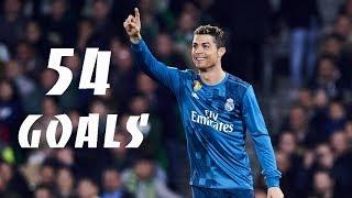 Cristiano Ronaldo All 54 Goals ● 201718 ●  HD 1080p ● ENGLISH COMMENTARY