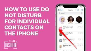 How to Use Do Not Disturb for Individual Contacts on the iPhone Updated for iOS 16