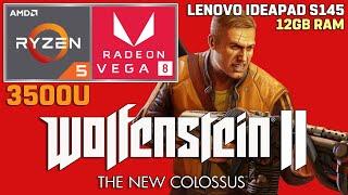 Wolfenstein II The New Colossus - Ryzen 5 3500U + VEGA 8 - 720p Low Settings 35W TDP