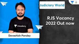 RJS Vacancy 2022 Out Now  Judiciary Exams
