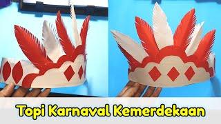 Cara Membuat Topi Dari Kertas Untuk Karnaval Kemerdekaan  Asesoris Merah Putih