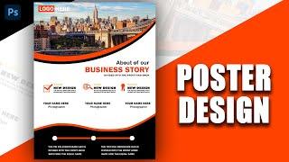 Business Poster Design in Photoshop Tutorial  #ps #business #design #photoshoptutorial #graphics